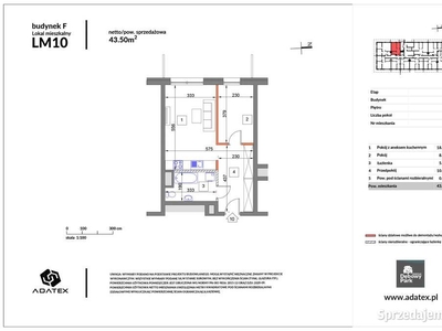 Siem Osiedle Dębowy Park Mieszkanie 43,50 m2 LM F10 budynekF