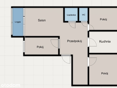 Stegny 70 m2 4 pok. z potencjałem aranżacyjnym