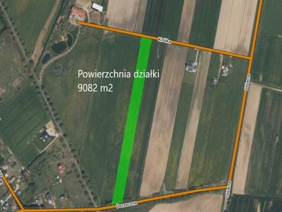 DZIAŁKA ROLNA O POWIERZCHNI 9082 m2 w ZAPOLICACH