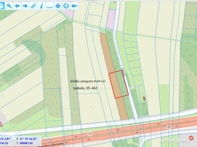 Działka usługowa Izabela pod Warszawą