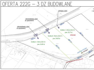 Braciejowa - działka na sprzedaż o pow. 24,93 ar, numer B – 222.2 G