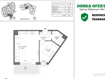 Nowe 2pok 51.5m2 taras 6.3m2 blisko morza IIQ24 S