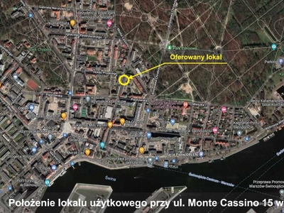 Świnoujście, na sprzedaż lokal usługowy 52 m2 przy ul. Monte Cassino.