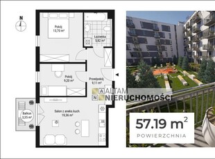 Nowe! 3pok. 57m² Ip. Balkon zach. Nowe Miasto 0%