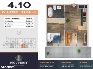 Przy Porcie - etap II | mieszkanie 2-pok. | M4.10