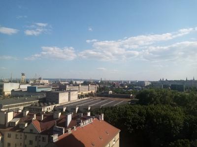 Kawalerka z widokiem na panoramę Szczecina