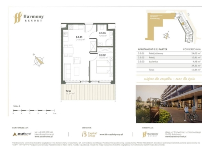 Harmony Resort | apartament 2-pok. | AP0.03