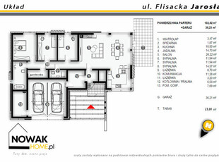 Nowoczesny parterowy dom/ ul. Flisacka Jarosław
