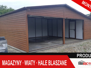 Garaż Blaszany WIELOSTANOWISKOWY 9x6 - Wiata - Romstal A24v14