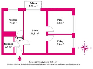 Rozkładowe mieszkanie z mediami miejskimi