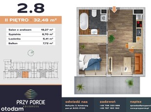 Przy Porcie - etap II | mieszkanie 2-pok. | M2.8