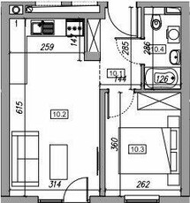 Myślenice centrum - mieszkanie 35m2/2p