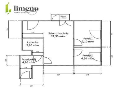 Mieszkanie na sprzedaż 3 pokoje Olsztyn, 46,90 m2, 4 piętro