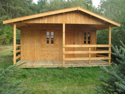 domek drewniany domki drewniane letniskowy dom z drewna 14 m2 WARBIT