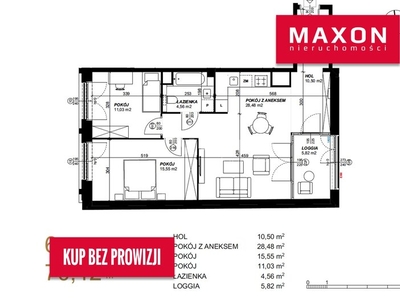 Mieszkanie na sprzedaż 70,12 m², piętro 3, oferta nr 60363/MS/MAX