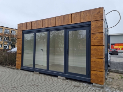 PAWILON HANDLOWY - NOWY (5,1 m x 2,3 m/klimatyzacja i WC) 28000zł +VAT