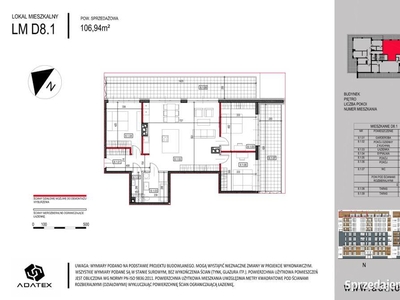 Osiedle Nowa Dąbrowa Mieszkanie 106,88 m2 LM D8.1 budynek D