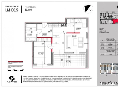 Osiedle Nowa Dąbrowa Mieszkanie 53,41 m2 LM C0.5 budynek C