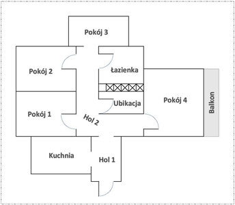 Wynajmę długoterminowo mieszkanie - 4 pokoje (74m2) - Wybickiego, Malbork