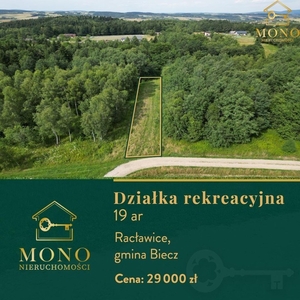 Działka rekreacyjna Rożnowice