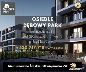 Siemianowice Dębowy Park | mieszkanie 2-pok. | G38