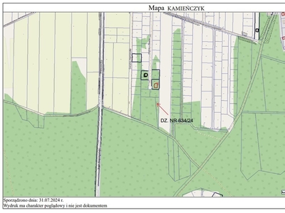 Działka budowlana Kamieńczyk