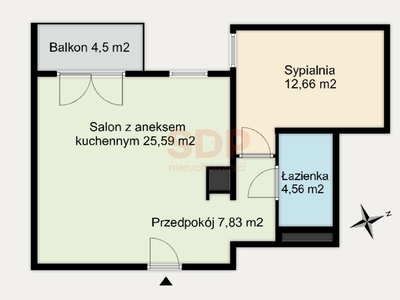 Mieszkanie dwupokojowe na sprzedaż