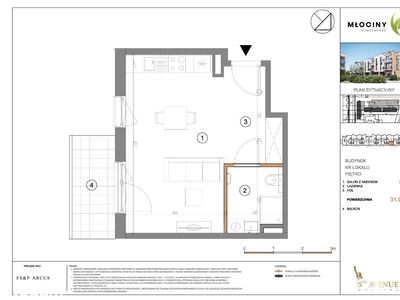 Mieszkanie, 31,02 m², Warszawa