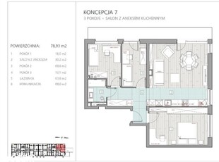 Atrakcyjne trzypokojowe mieszkanie w Iławie