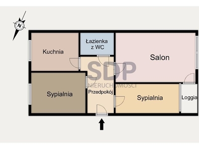 Mieszkanie na sprzedaż 46,54 m², piętro 3, oferta nr 31908