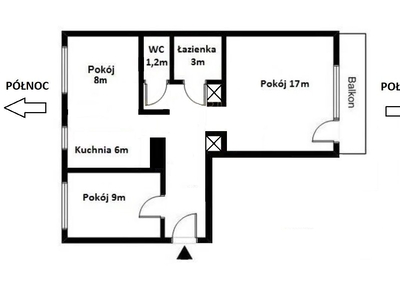 Piękne mieszkanie 55m2 – 3 pokoje USTRONIE