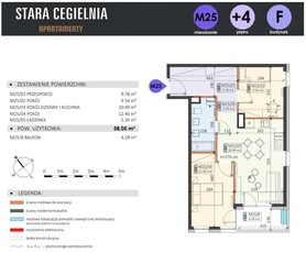 M25, 58 m.kw., 4 piętro, REZERWACJA