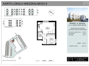 Mieszkanie 34,39 m2 z Ogrodem BANINO