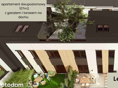 Dwupoziomowy Apartament /garaż/taras na dachu 40m