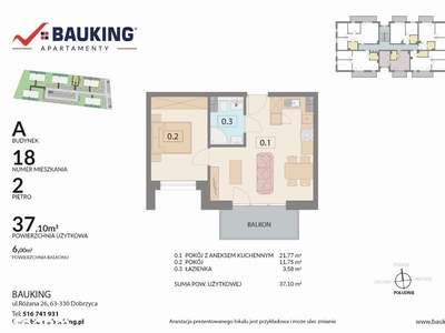 Jarocin - Apartament 37 m2 - CICHA OKOLICA LAS