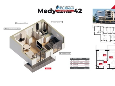 Mieszkanie na sprzedaż 36,26 m², piętro 1, oferta nr FRP-MS-196565