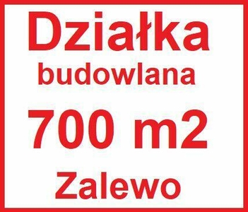 Zalewo (Gmina) - działka 700m2 pod budowę domu...