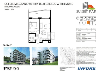 2-pok. NAROŻNE, 2 balkony, Czarnochowice 39m2