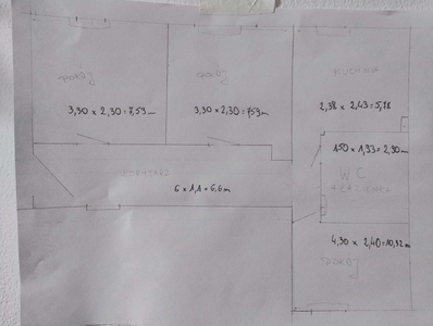 Sprzedam mieszkanie 43 m2, 3 pokoje, Słowackiego