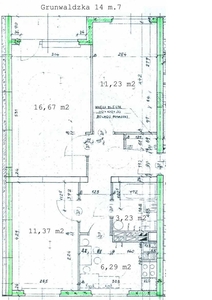 Zambrów 3 pokojowe mieszkanie o powierzchni 54,64 m²