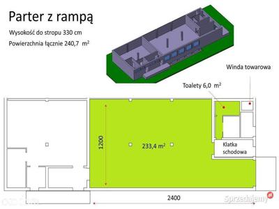 Do wynajęcia hala 241 mkw parter z rampą - GORZÓW