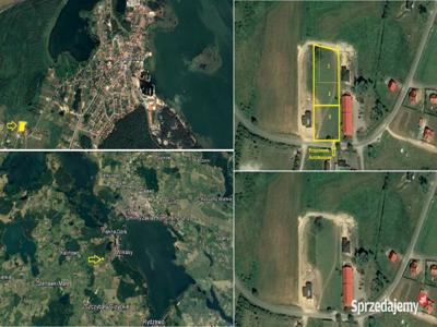 3 Działki inwestycyjne = 3 domy 4786 m2 - Mazury, Wilkasy/Giżycko, Jezioro