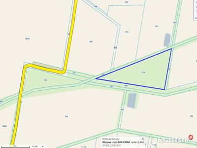 Działka rolna 0,78ha - Krasówka gm. Włodawa