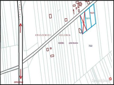 Działka z WZ - Kruszewiec Kolonia , gmina Opoczno