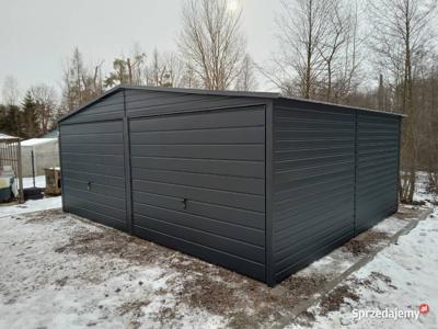 Garaż 6x5m dwuspadowy paleta RAL blaszak