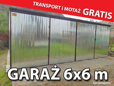 Garaż blaszany 6x6 garaże darmowy transport blaszaki wiaty