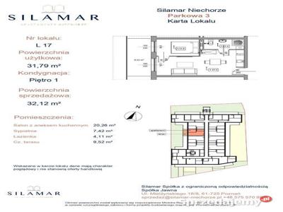 Nowy apartament blisko morza Parkowa 3, Niechorze