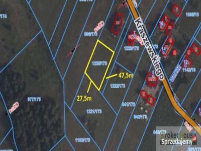 Ogłoszenie działka 1190 metrów Popielów