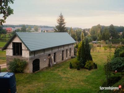 Siedlisko z lasem i zabudowaniami koło Łomży