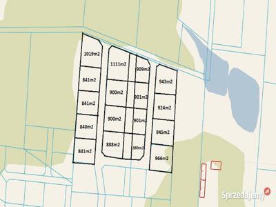 STUDZIANKI * Działki budowlane od 840-1111m2
